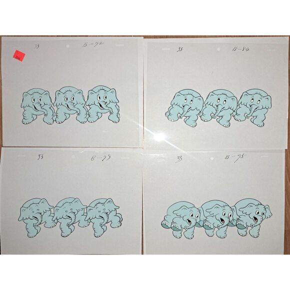 1930's Cartoons 1970 remakes 23 Cels Warner Bros Looney Tunes & Charles Mintz - Picture 4 of 12